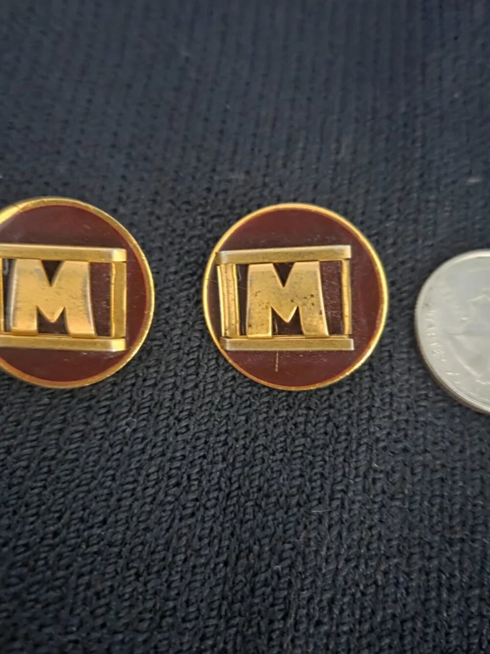 Antique Art Deco Baer & Wilde Kum A Part Cufflinks 1923 Patent